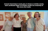 Sisters of Charity of New York Renewal of Vows
