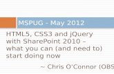 2012 - HTML5, CSS3 and jQuery with SharePoint 2010