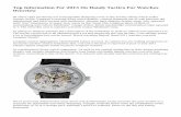 Top Information For 2013 On Handy Tactics For Watches Overview