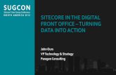 John Ours - Sitecore in the Digital Front Office  –Turning Data into Action - SUGCON
