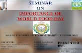 Importance Of World food day