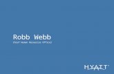 Talent & Recruitement – Robb Webb / Hyatt