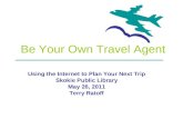 Be your own travel agent 2011