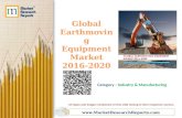 Global Earthmoving Equipment Market 2016-2020