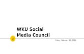 WKU Social Media Council - Feb 2016