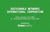 2 sustainable networks international cooperation, terhi jantunen, greenreality