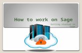 How to work on sage 50