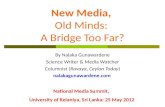 Nalaka Gunawardene  - New Media & Old Minds? - Univ of Kelaniya, 25 May 2012