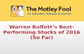 Buffett's best stocks of 2016 so far