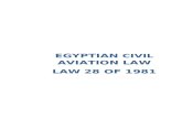 Civil Aviation Law of Arab Republic of Egypt