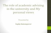 Academic advising in the university
