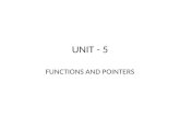 Fucntions & Pointers in C