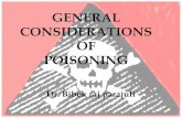 1. general considerations of poisioning