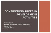 Considering Trees in Development Activities