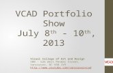 VCAD Portfolio Show in Vancouver BC in July 2013