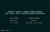 Semantic Natural Language Understanding with Spark, UIMA & Machine Learned Ontologies