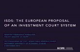 ISDS: The European Proposal of an Investment Court System