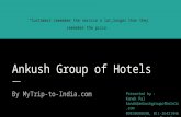 Ankush group of hotels investor ppt