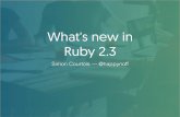 What's new in Ruby 2.3