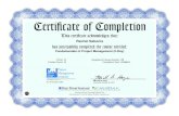 Fundamentals of Project Management Fred Pryor Certificate-Official