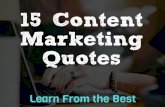 15 Content Marketing Quotes