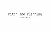 Pitch and planning that needs to go on blog