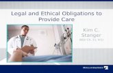 Legal and Ethical Obligations to Provide Care