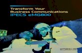 Transform Your Business Communications, iPECS eMG800