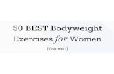 50 Best Bodyweight Exercises for Women [Volume 1]