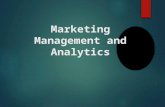 Marketing management and analytics