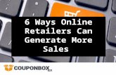 6 Ways Online Retailers Can Generate More Sales