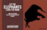 Let the Elephants Leave the Room: Tips for Making Development Life Leaner by Lemi Orhan Ergin