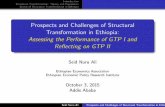 Prospects and Challenges of Structural Transformation in Ethiopia