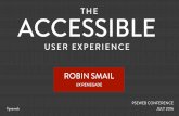 The Accessible User Experience