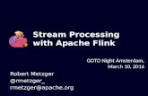 GOTO Night Amsterdam - Stream processing with Apache Flink
