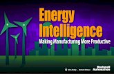 Energy Intelligence—Making Manufacturing More Productive