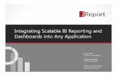 Integrating scalable bi reporting and dashboards into any application