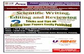 Workshop on Scientific Writing, Editing & Reviewing_May 2017