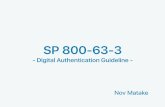 NIST SP 800-63-3 #idcon vol.22