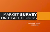 Market survey on health foods