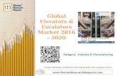 Global Elevators & Escalators Market 2016 - 2020