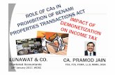 Role of CAs in PBPT; Taxation Laws (2nd Amendment) Act 2016