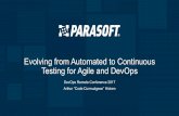 DevOps 2017 Conf: evolving from automated to continuous