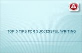 Top 5 writing tips