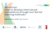 How to develop intercultural competence through non-formal learning methods?