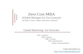 Global Marketing:Zero Cost MBA