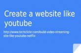 Create a website like youtube