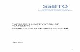 SaBTO report:Pathogen inactivation of platelets