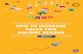 How To Increase Sales This Holiday Season before it starts