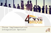 Three integration implementation options